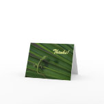 Green Lizard Thank You card