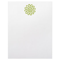 Green Lotus Flower letterhead