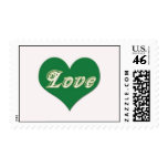 Green Love Heart