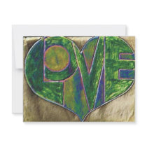 Green Love Invitations