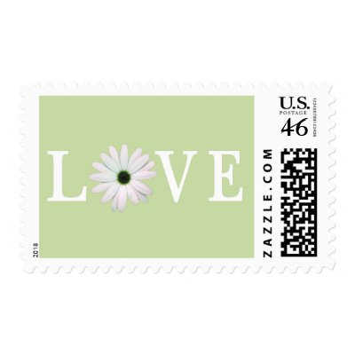 Green Love postage stamps