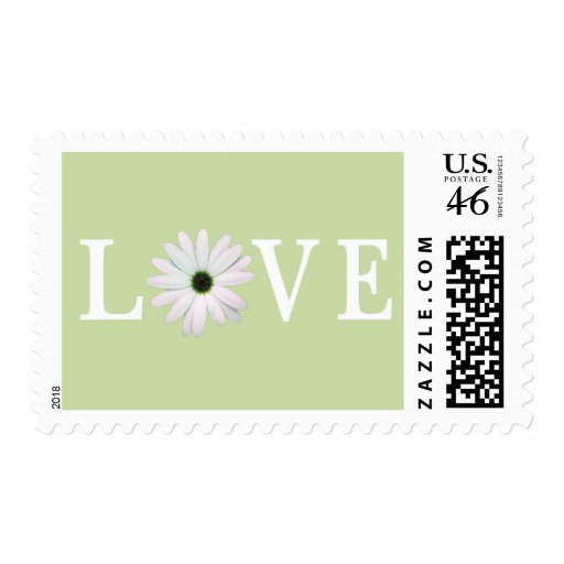 Green Love Postage Stamps