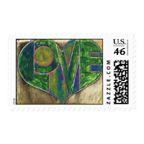 Green Love Stamp
