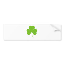 Green Lucky Saint Patricks Day Irish Shamrock bumper stickers by OLANartist Green Lucky Saint Patricks Day Irish Shamrock bumper stickers