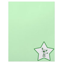 Green Lucky Star - Lucky the Cat letterhead by meetthemews Green Lucky Star - Lucky the Cat letterhead