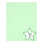 Green Lucky Star - Lucky the Cat Personalized Letterhead