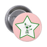 Green Lucky Star - Lucky the Cat Pin