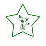 Green Lucky Star - Lucky the Cat