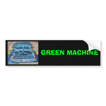 GREEN MACHINE - Bumper Sticker bumper stickers by seapearls GREEN MACHINE - Bumper Sticker bumper stickers