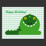 Green Mad Dragon Birthday postcards