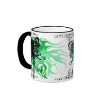 Green Magick mugs by dimarie Green Magick mugs