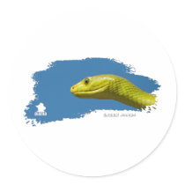 Green Mamba 01 Round Sticker