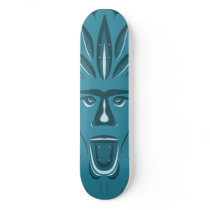 Green Man Cool Winter Colors Skateboard