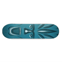 Green Man Cool Winter Colors Skateboard