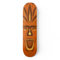 Green Man Fall Colors Skateboard