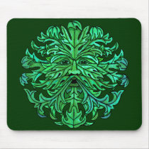 Green Man Gaze mousepads