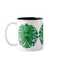 Green Man Gaze mugs