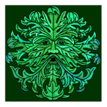Green Man Gaze posters by Jaenne Green Man Gaze posters