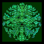 Green Man Gaze Print