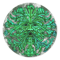 Green Man Gaze stickers by Jaenne Green Man Gaze stickers