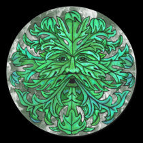 Green Man Gaze stickers
