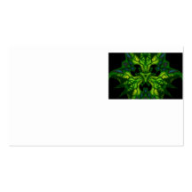 Green Man Goblin – Emerald and Gold Mask Business Card