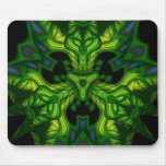 Green Man Goblin – Emerald and Gold Mask Mouse Pads