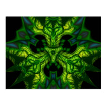 Green Man Goblin – Emerald and Gold Mask postcards