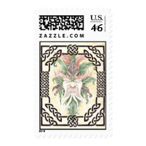 green man goes postal! postage