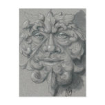 Green Man Postcard