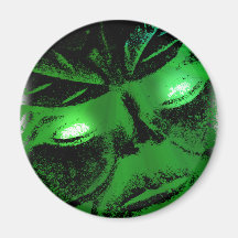 Green Man Refrigerator Magnets