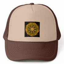 Green mandala hats