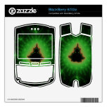 Green Mandelbrot Explosion BlackBerry 8703e Decal