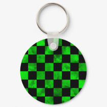 Green marble Checkerboard keychains by christigmc Green marble Checkerboard keychains