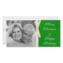 Green Marble w/Ribbon Photo Card