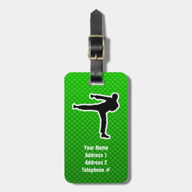 Green Martial Arts Bag Tag
