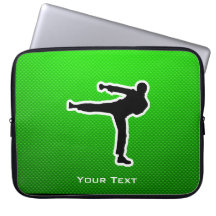 Green Martial Arts Laptop Computer Sleeves