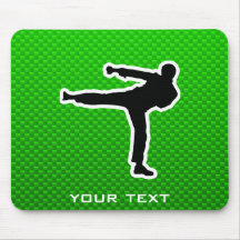 Green Martial Arts Mouse Pads