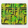 Green Maze Mouse Pad