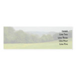 Green meadow. Countryside scenery. Business Card