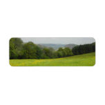 Green meadow. Countryside scenery. Return Address Label
