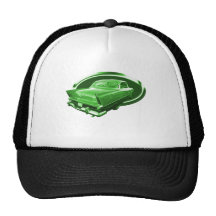 Green Meanie 1956 Plymouth Mesh Hats
