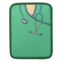 Green Medical Scrubs Sleeve For iPads