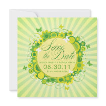 Green Medley Save the Date Announcements