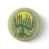 Green Menorah Tree Buttons