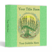Green Menorah Tree Custom 1" Binder binders