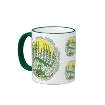Green Menorah Tree Mugs