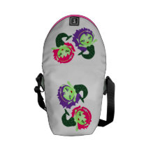 Green Mermaids Commuter Bags