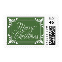 Green Merry Christmas by Delphine stamps