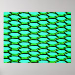 Green Mesh Print
